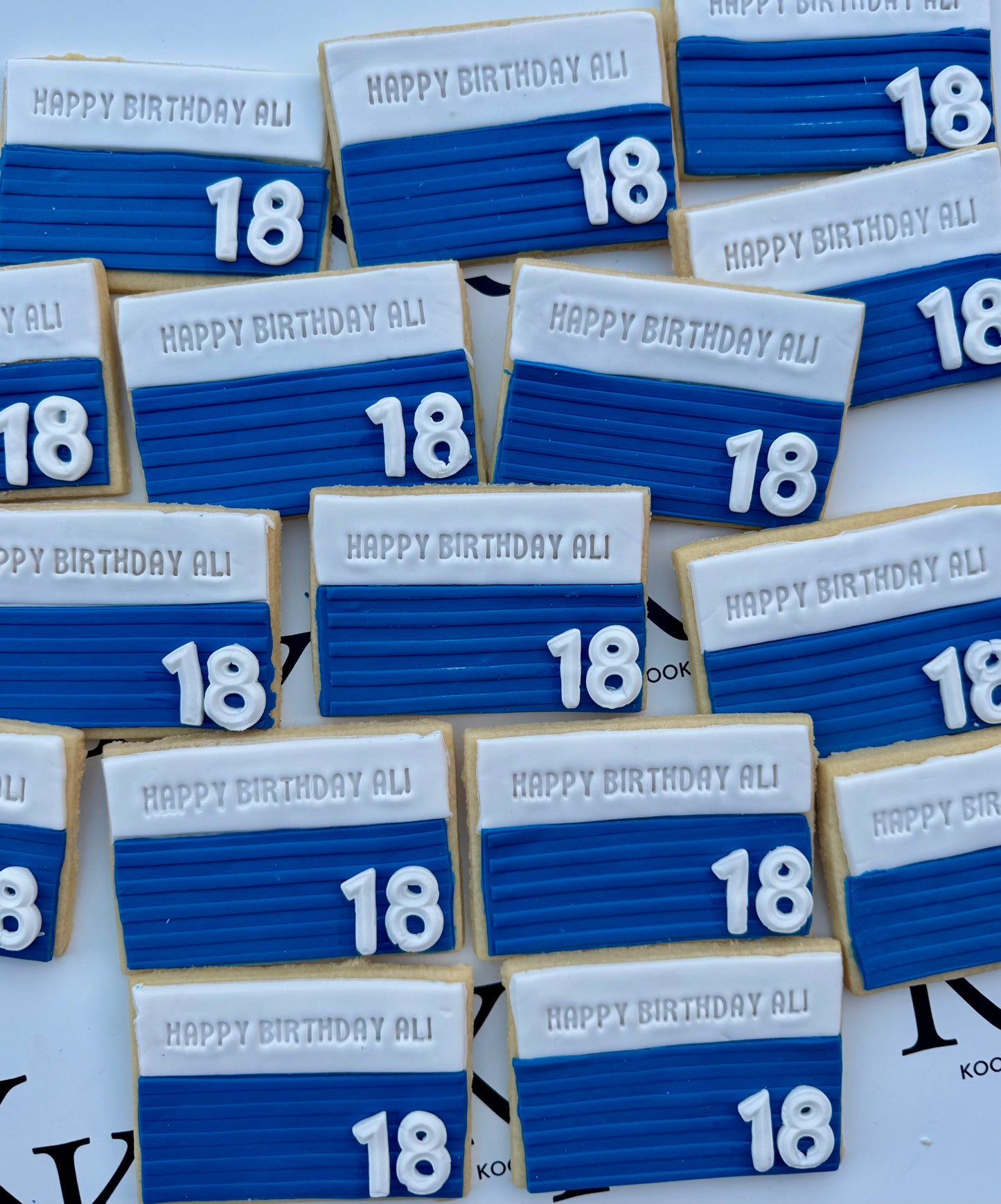 Striped Plaque Cookie