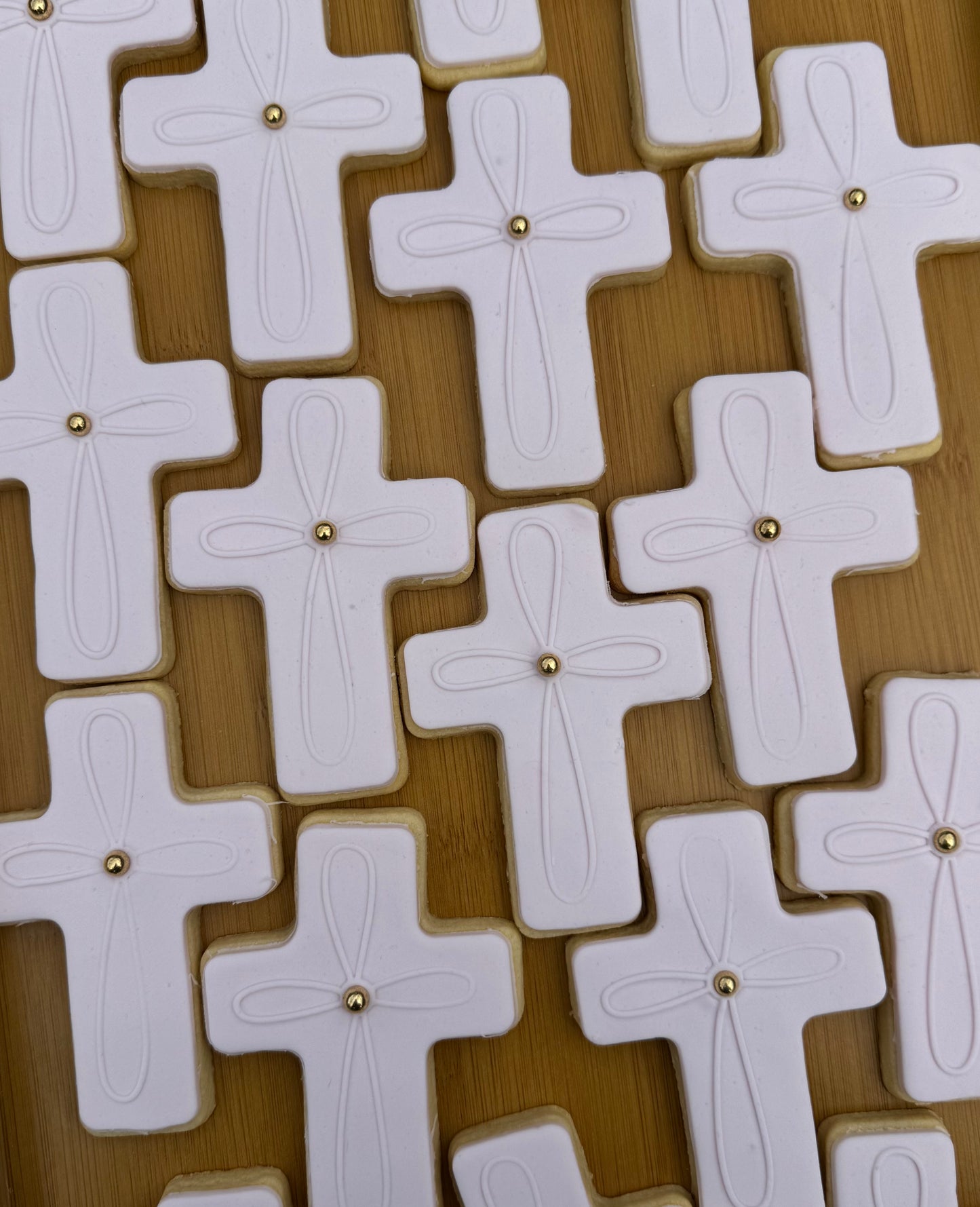 Cross with Pattern Cookie