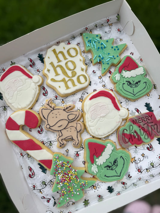 10x Christmas Cookie Box