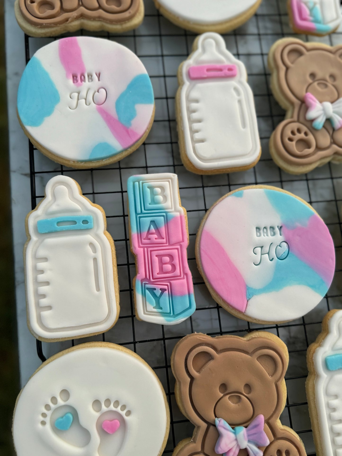 Baby Shower Mix Cookies