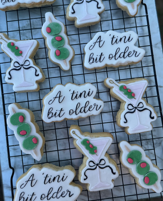 Martini Themed Cookies