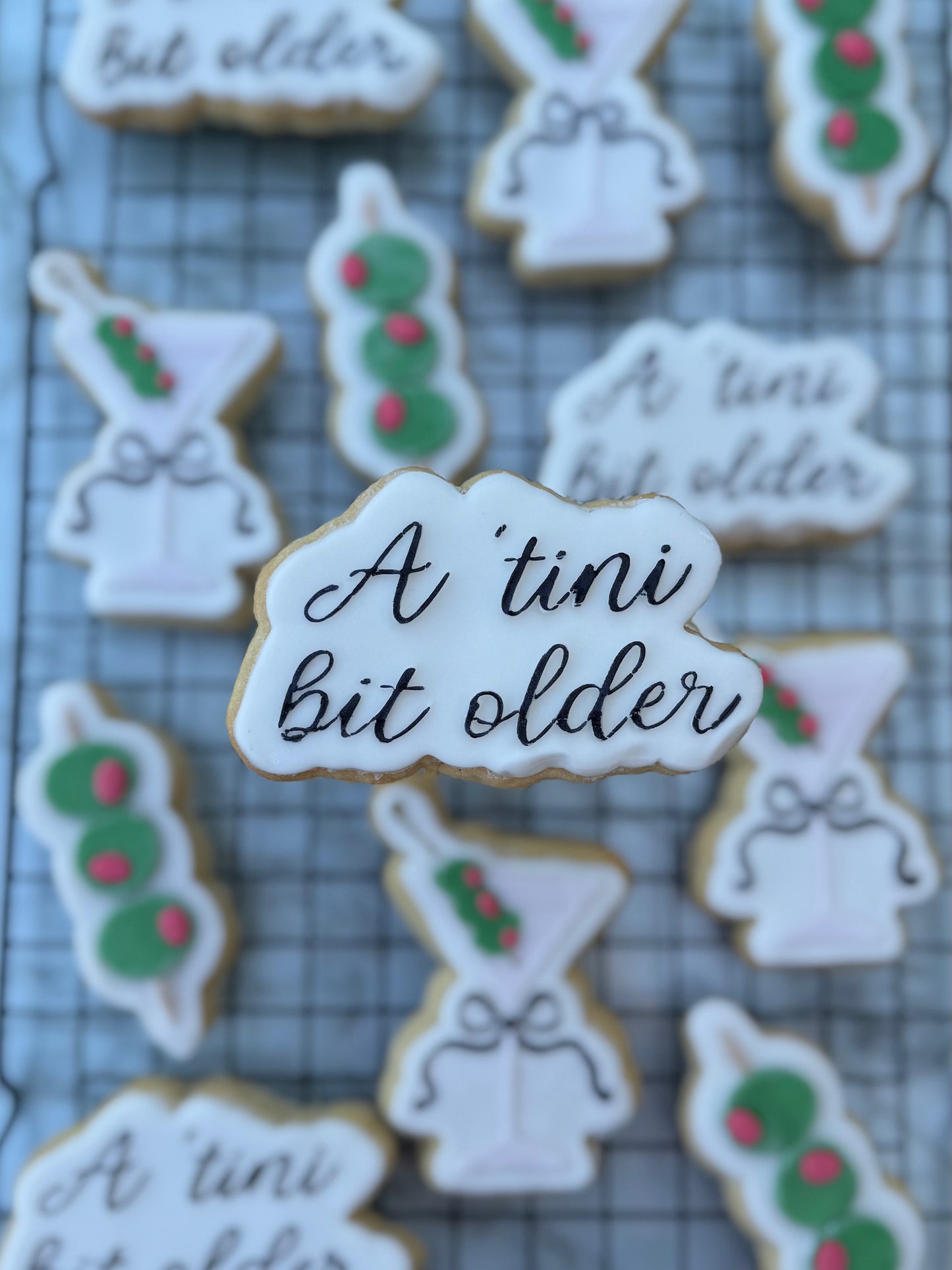 Martini Themed Cookies