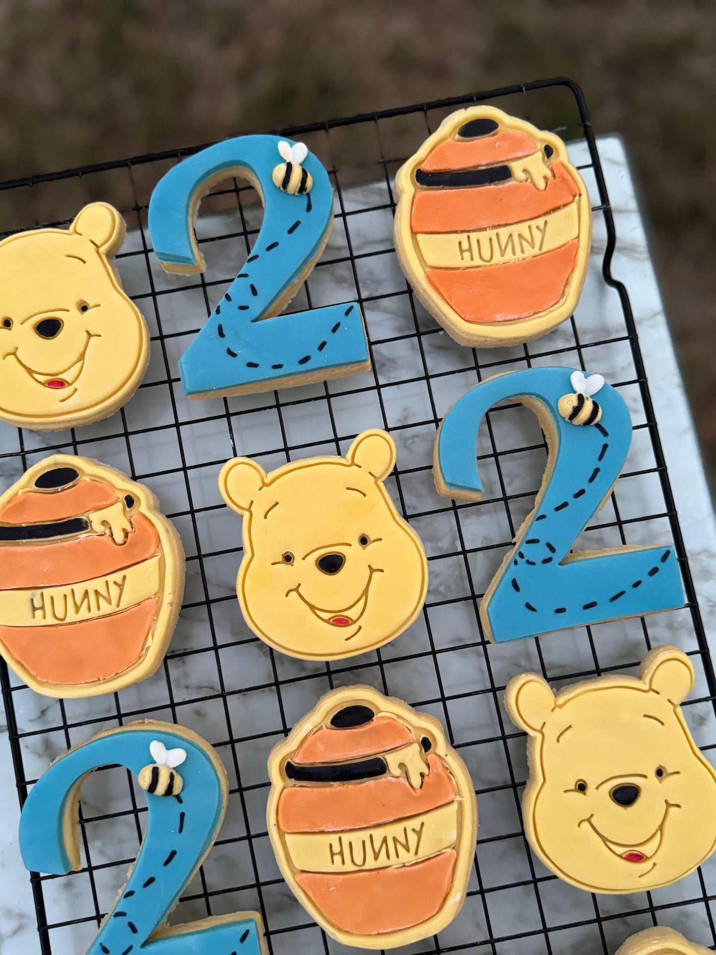 Winnie the Pooh Birthday Cookies