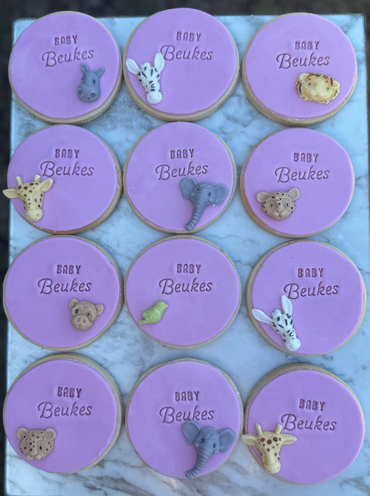 Jungle Animal Face Cookie