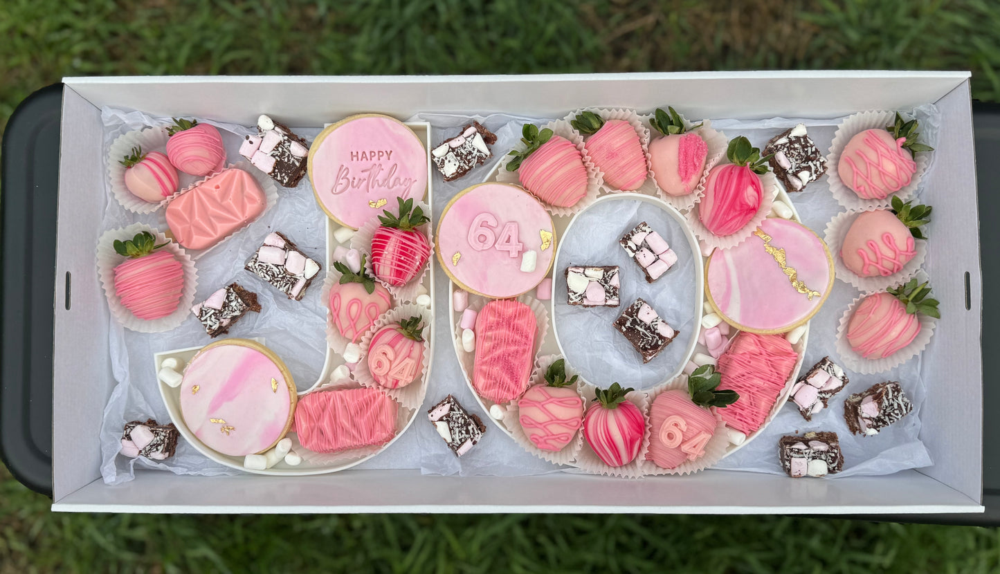 Custom Letter/ Number Dessert Box